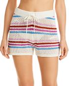 L*space On The Horizon Striped Shorts Swim Cover-up