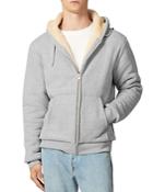 Sandro Atomica Sherpa-lined Hooded Sweatshirt