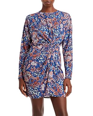 Aqua Paisley Front Knot Mini Dress - 100% Exclusive