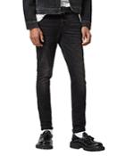 Allsaints Ronnie Extra Skinny Jeans In Washed Black