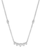 Bloomingdale's Diamond Graduated Curved Bar Necklace In 14k White Gold, 0.95 Ct. T.w. - 100% Exclusive