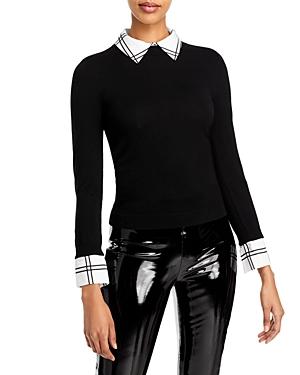 Alice And Olivia Porla Collared Sweater