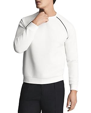 Reiss Monty Piped Interlock Raglan Sweater