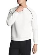 Reiss Monty Piped Interlock Raglan Sweater