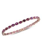 Bloomingdale's Rhodolite & Diamond Bracelet In 14k Rose Gold - 100% Exclusive
