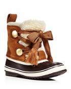 Sorel X Chloe Women's Waterproof Suede & Shearling Lace Up Cold-weather Booties