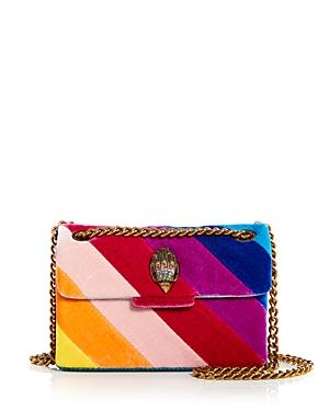 Kurt Geiger London Mini Kensington Velvet Stripe Crossbody