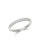 Bloomingdale's Diamond Milgrain Stacking Band In 14k White Gold, 0.25 Ct. T.w. - 100% Exclusive