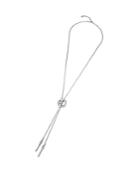 Uno De 50 Sewn Button And Needle Lariat-style Y Necklace, 16