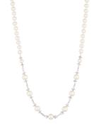 Carolee Simulated Pearl & Pave Necklace, 16