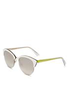 Dior Mirrored Round Wayfarer Sunglasses