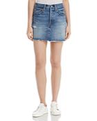Levi's Deconstructed Denim Mini Skirt In Hole In One
