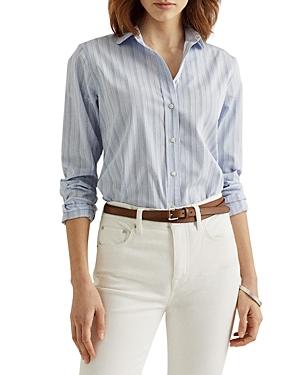 Lauren Ralph Lauren Striped Cotton Broadcloth Shirt