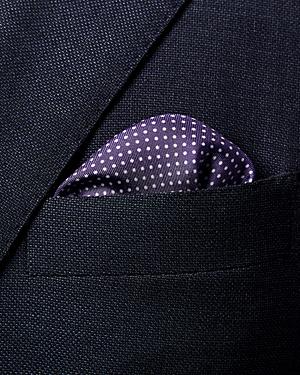 Eton Polka Dot Silk Pocket Square