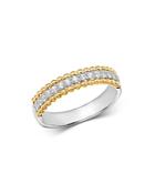 Bloomingdale's Diamond Band In 14k White Gold & 14k Yellow Gold, 0.25 Ct. T.w. - 100% Exclusive
