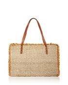 Serpui Odette Woven Straw Tote