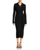 Anine Bing Joslyn Ribbed Knit Midi Dress