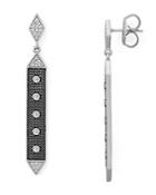 Freida Rothman Linear Hammer Earrings