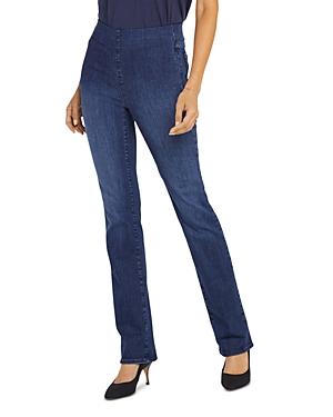 Nydj Marilyn Pull On Straight Leg Jeans In Decker
