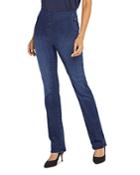 Nydj Marilyn Pull On Straight Leg Jeans In Decker