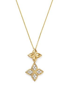 Bloomingdale's Diamond Clover Pendant Necklace In 14k Yellow Gold, 0.35 Ct. T.w. - 100% Exclusive