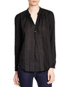 Vince Embroidered Stripe Shirt