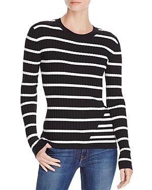 T By Alexander Wang Fitted Striped Sweater