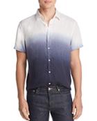 The Men's Store At Bloomingdale's Short-sleeve Dip-dyed Linen Classic Fit Shirt - 100% Exclusive