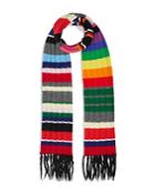Burberry Rainbow Rib-knit Scarf