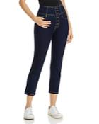 Joie Laurelle High-rise Cropped Straight-leg Jeans In Moonstone