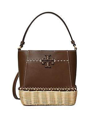 Tory Burch Mcgraw Small Wicker Bucket Bag