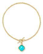 Bloomingdale's Turquoise Clover Bracelet In 14k Yellow Gold - 100% Exclusive
