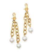 Bloomingdale's Cultured Freshwater Pearl Dangle Drop Earrings In 14k Yellow Gold - 100% Exclusive