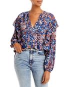Aqua Ruffled Tassel Tie Top - 100% Exclusive