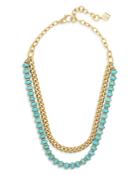 Kendra Scott Rebecca Two Strand Chain And Bead Necklace, 16