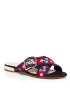 Kate Spade New York Faris Embroidered Slide Sandals
