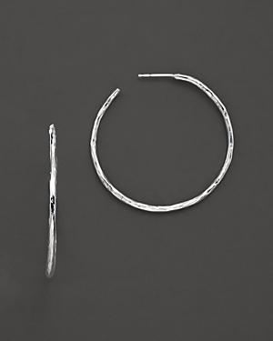 Ippolita Sterling Silver Hammered Hoop Earrings