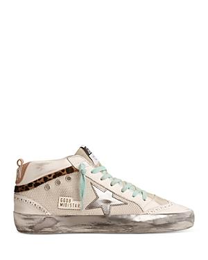 Golden Goose Women's Mid Star Lived In Look Hi Top Sneakers