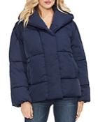Vince Camuto Quilted Matte Hooded Jacket