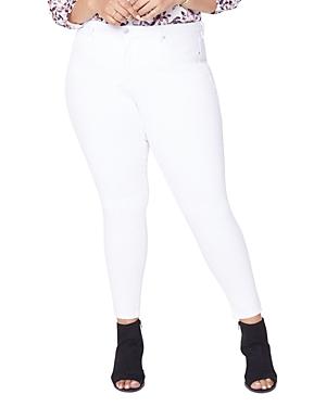Nydj Plus Ami Skinny Ankle Jeans In Optic White