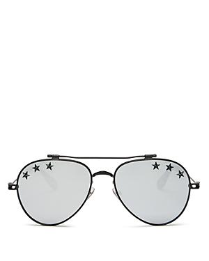 Givenchy Embellished Mirrored Aviator Sunglasses, 58mm