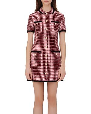 Maje Renalt Tweed Shirt Dress