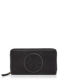 Tory Burch Perforated Logo Zip Leather Continental Wallet