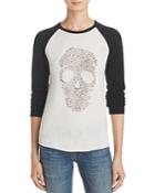 Aqua Cashmere Embellished Skull Sweater - 100% Exclusive