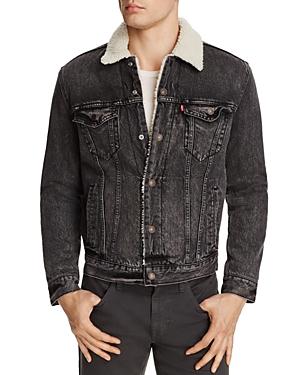 Levi's Sherpa Trucker Brusted Denim Jacket