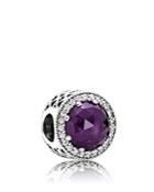 Pandora Charm - Sterling Silver, Cubic Zirconia & Crystal Radiant Hearts