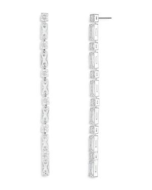 Ralph Lauren Crystal Baguette Linear Drop Earrings