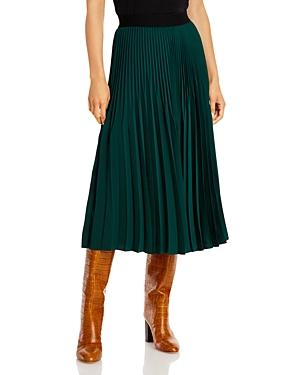 Gerard Darel Brune Pleated Midi Skirt