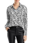 Karl Lagerfeld Paris Graffiti Print Shirt