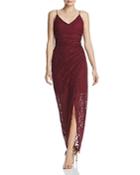 Aqua Glitter-lace Gown - 100% Exclusive